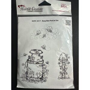 Heartfelt Creations HCPC 3517 Busy Bee Cling Rubber Stamps